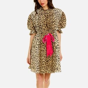 Valentino Garavani Leopard Print Silk Crepe Mini Dress Sold Out Rare